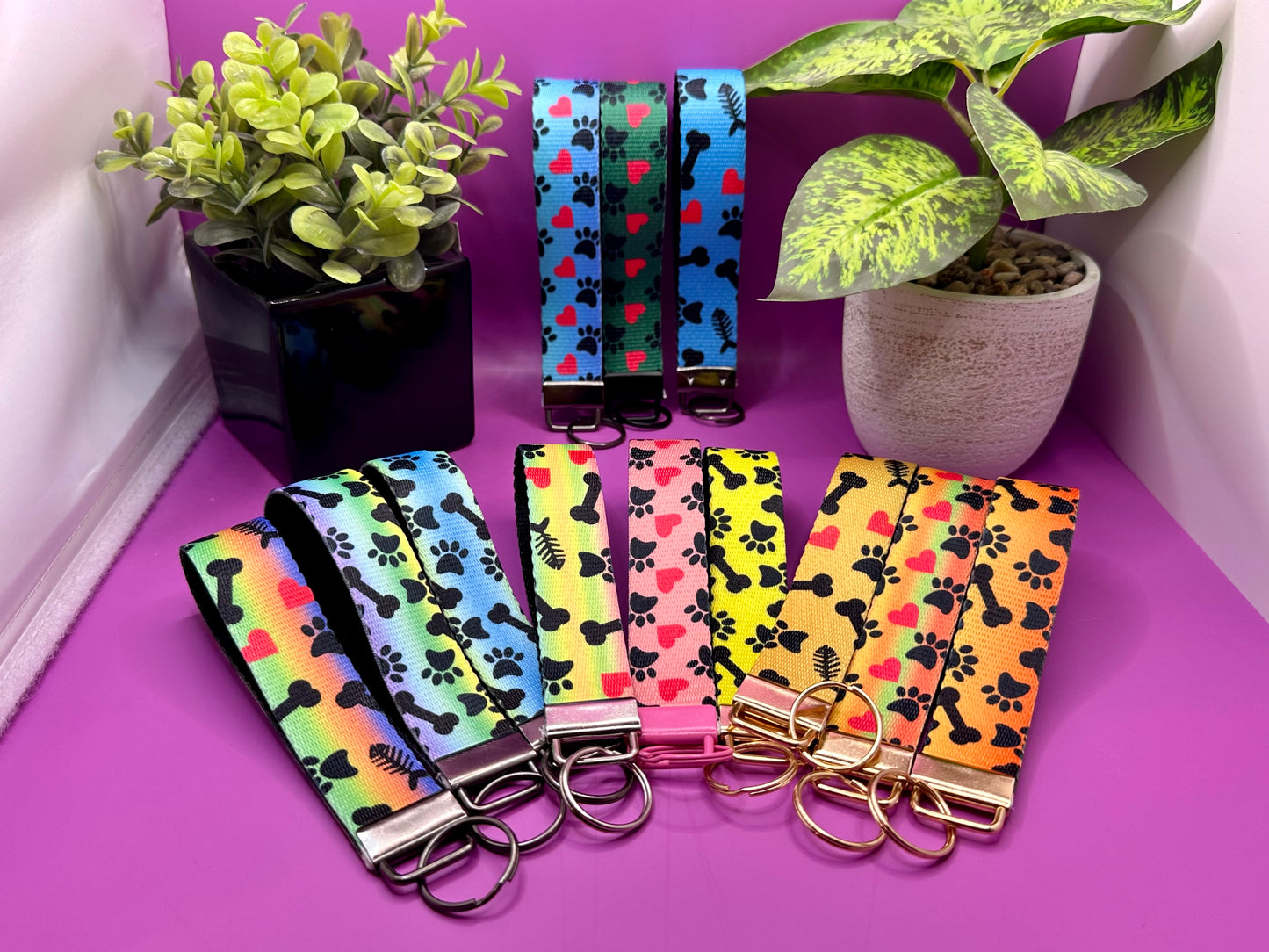 Paw Print Wristlet #4