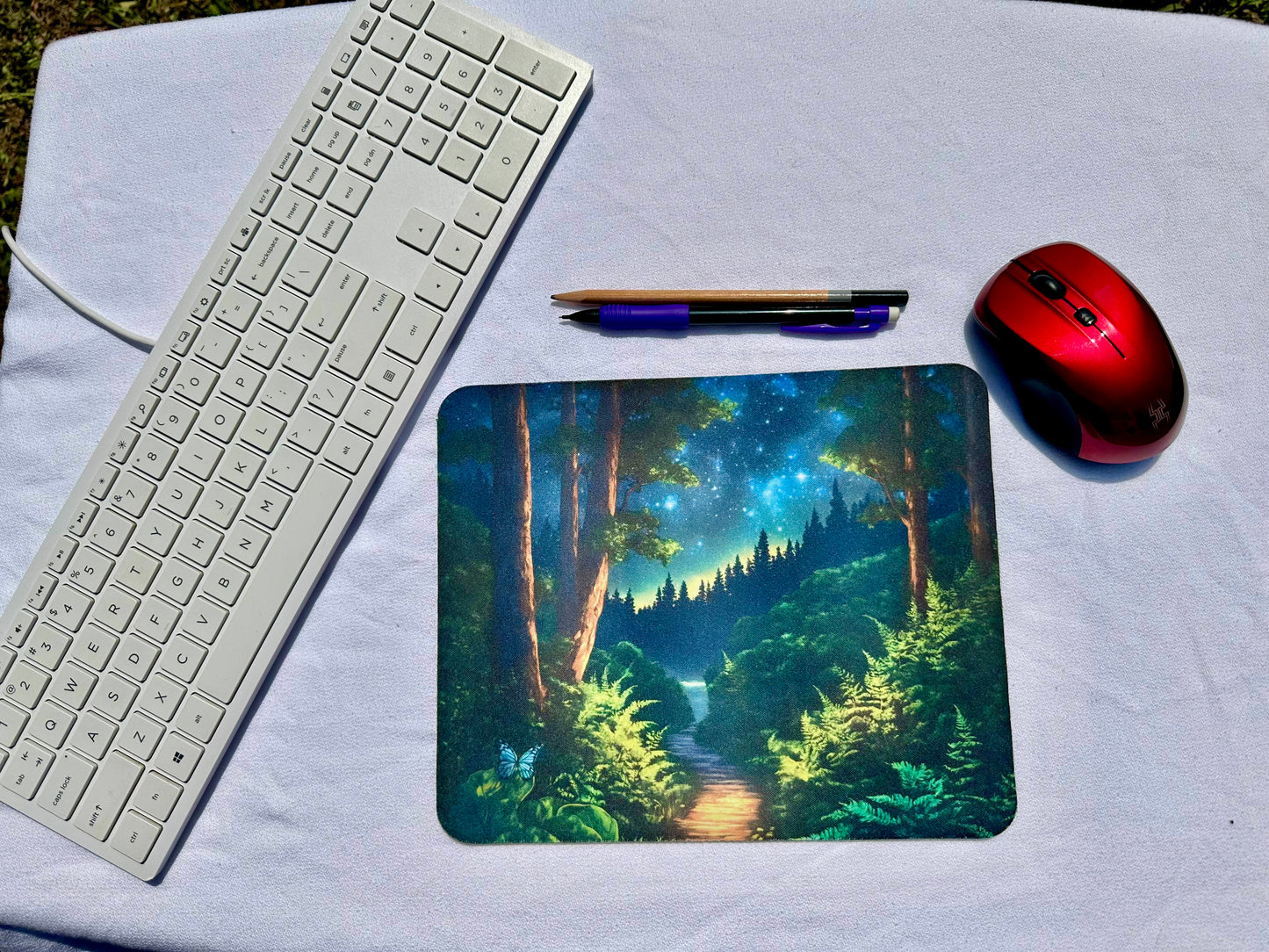 Mouse Pad - Peaceful Nighttime Forest