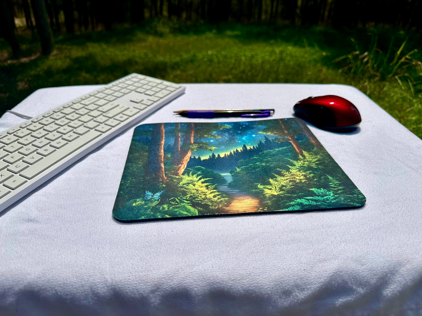 Mouse Pad - Peaceful Nighttime Forest