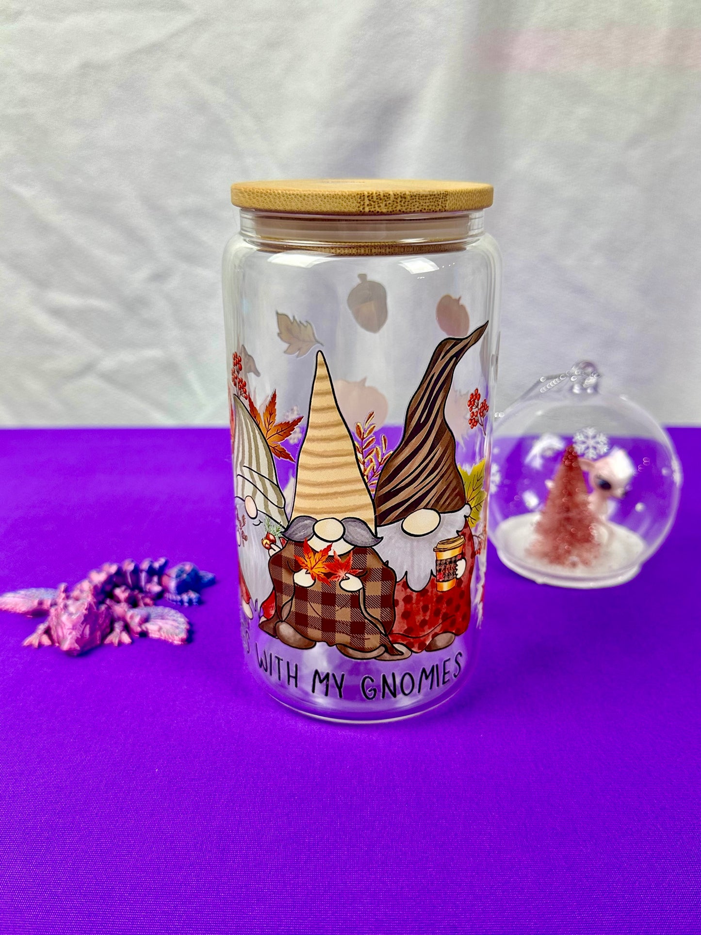 Fall Vibes with my Gnomies Libby Glass