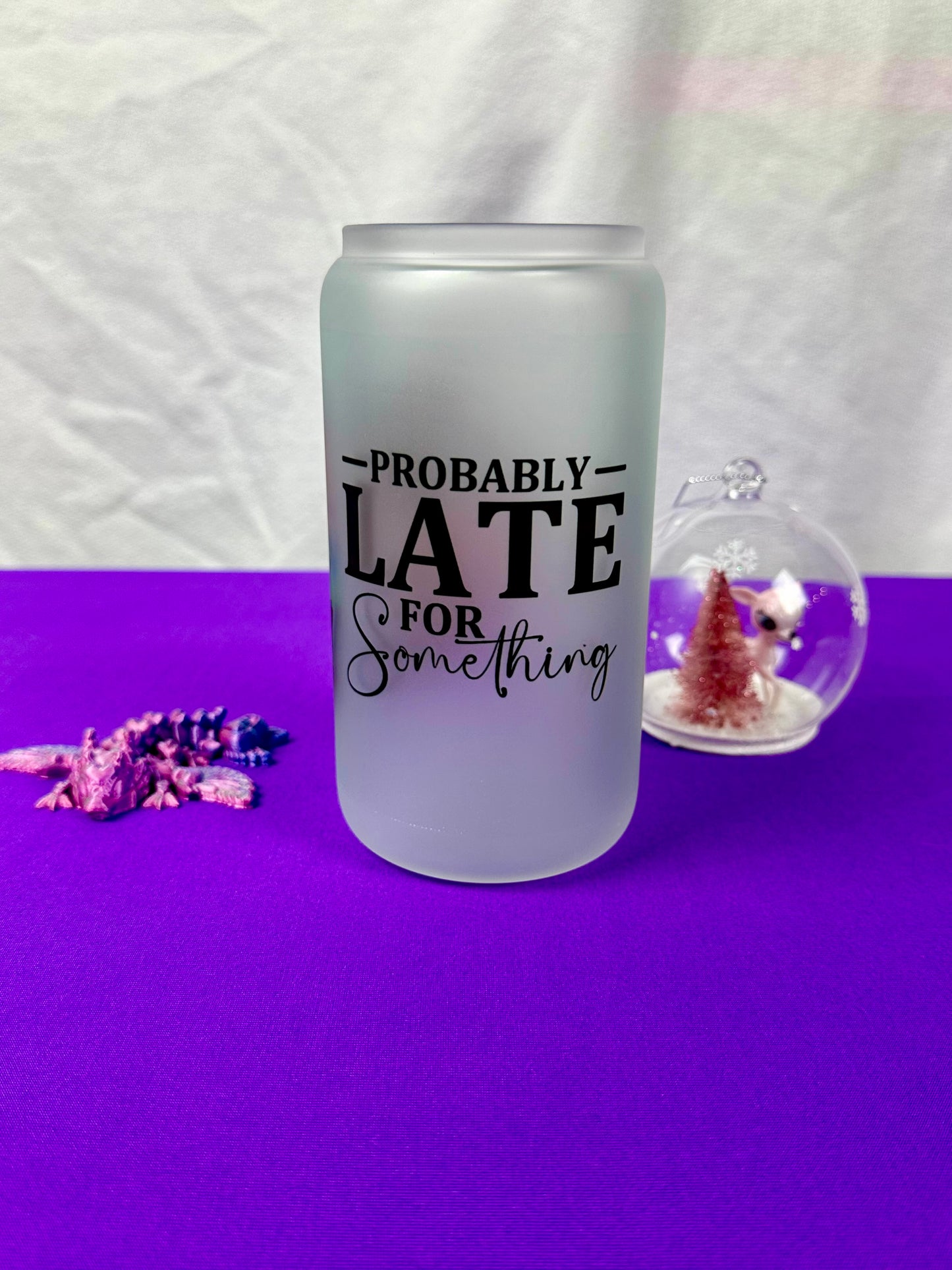 Probably Late for Something Libby glass