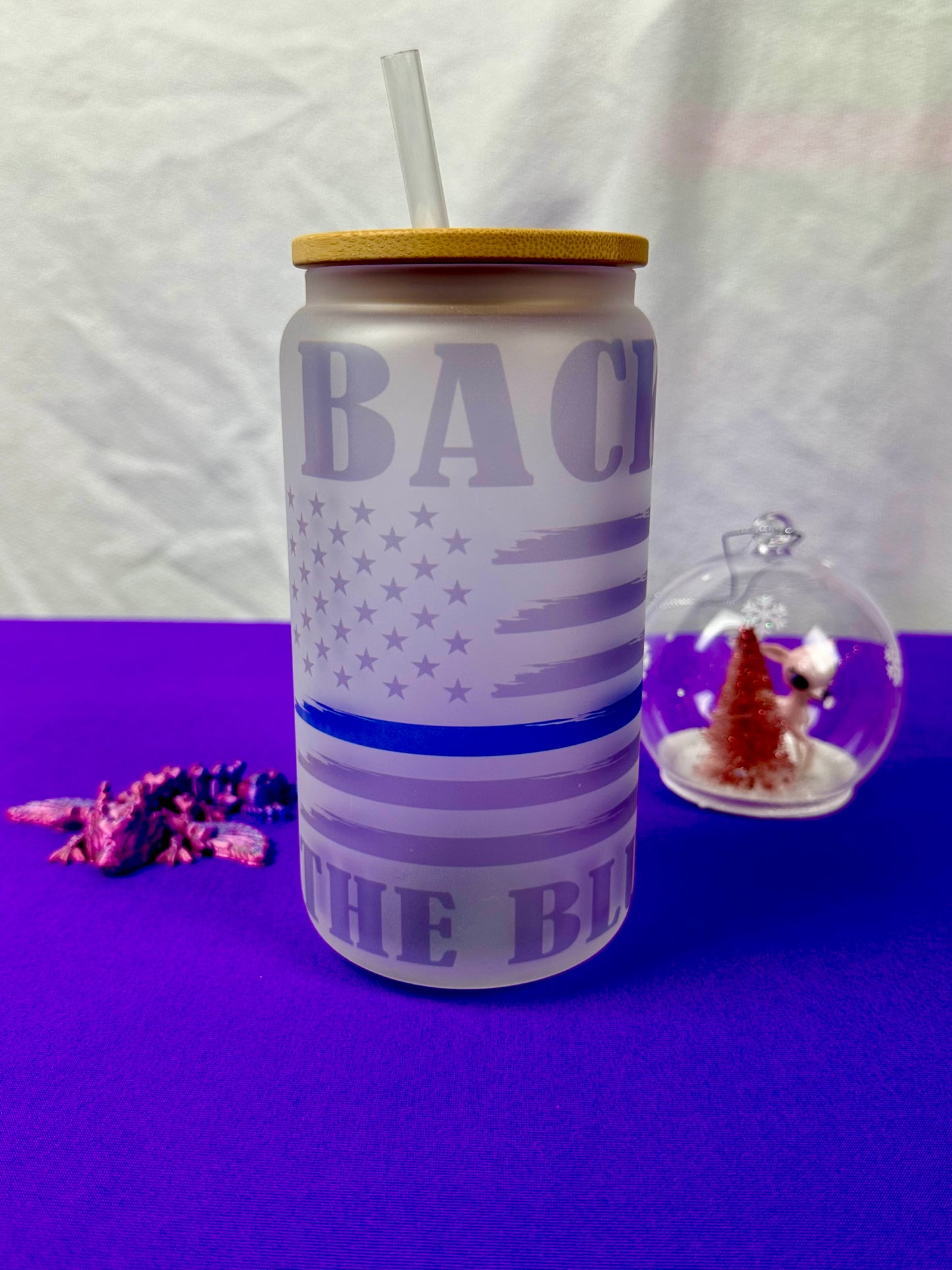 Back the blue Libby glass