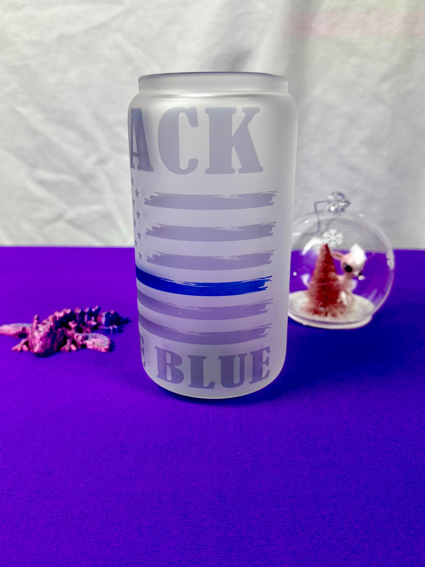 Back the blue Libby glass