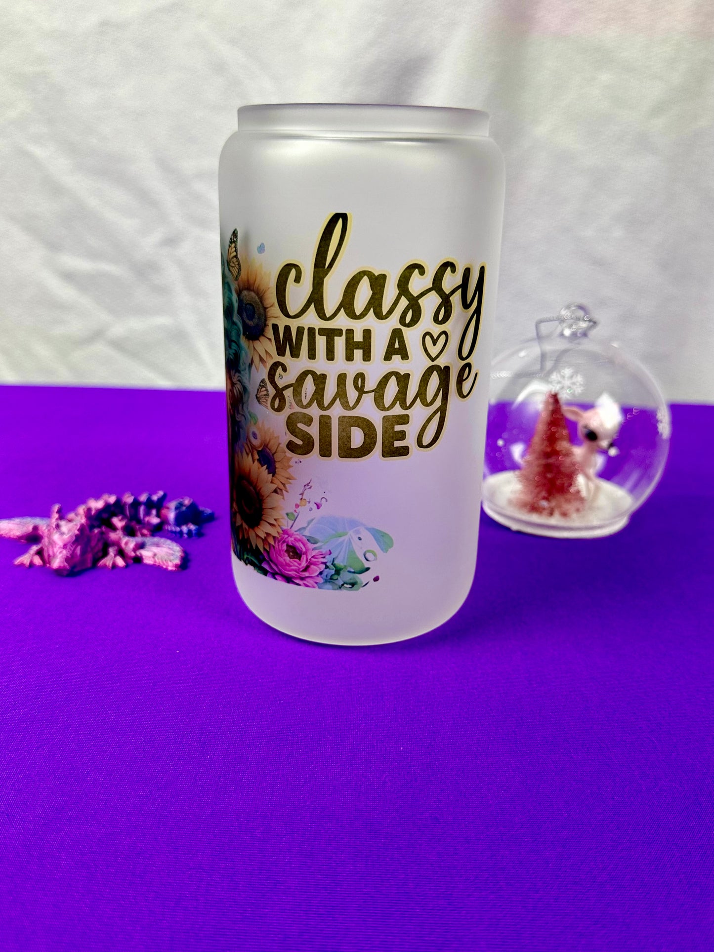 Classy with a savage side Libby glass