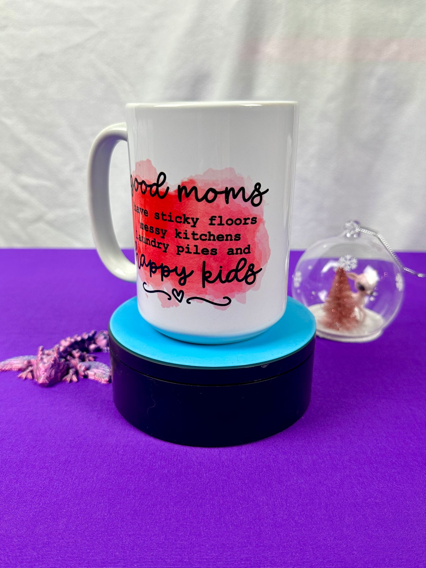 15 oz Ceramic Mug - Good Moms Happy Kids
