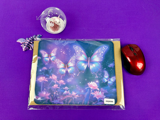 Oopsie Night Dream Butterfly Mousepad