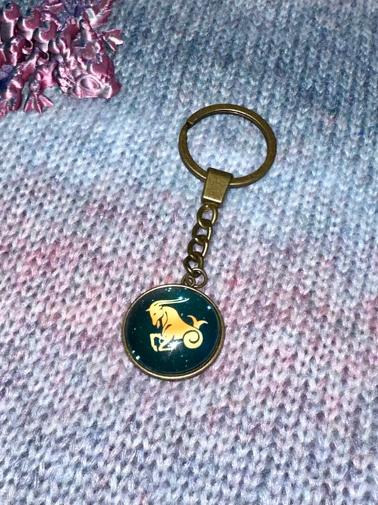 Capricorn Keychain