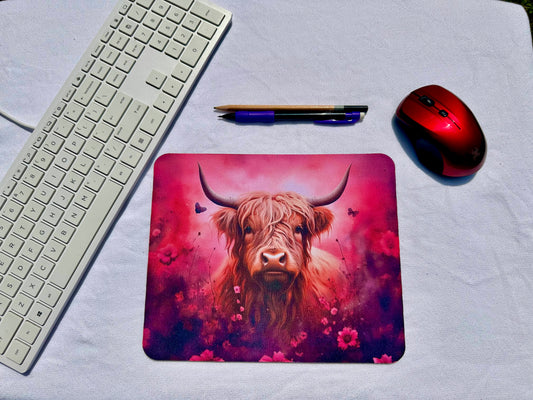 Mouse Pad Highland Cow