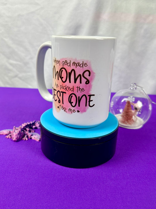 15 oz Ceramic Mug - Moms the Best One