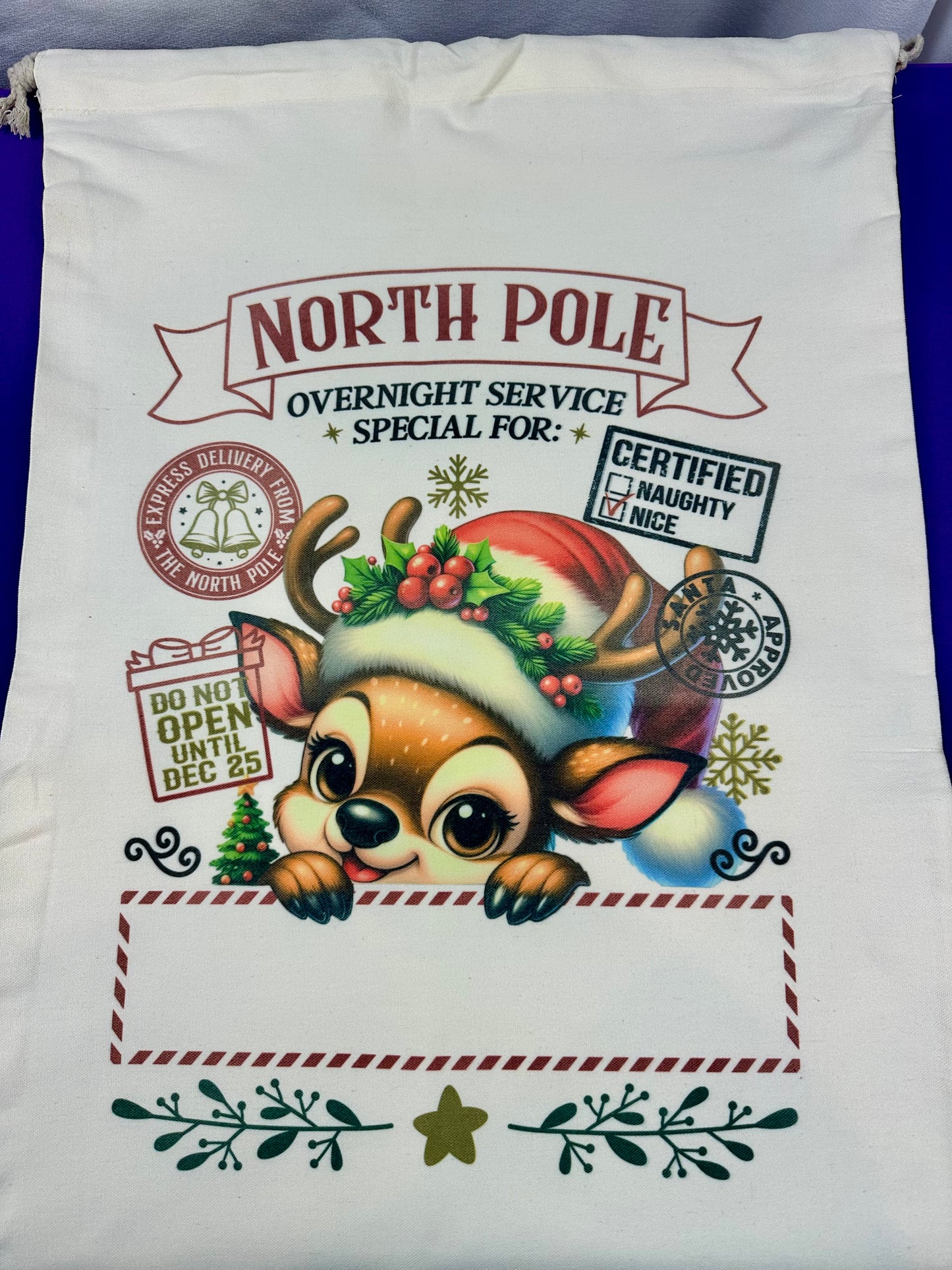 Santa Bag - Reindeer