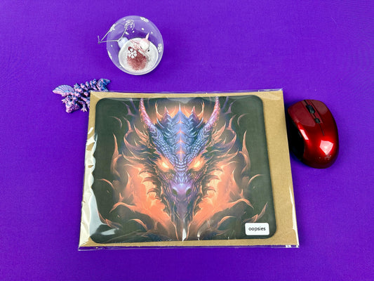 Oopsie Dragon Fire Elemental Mousepad